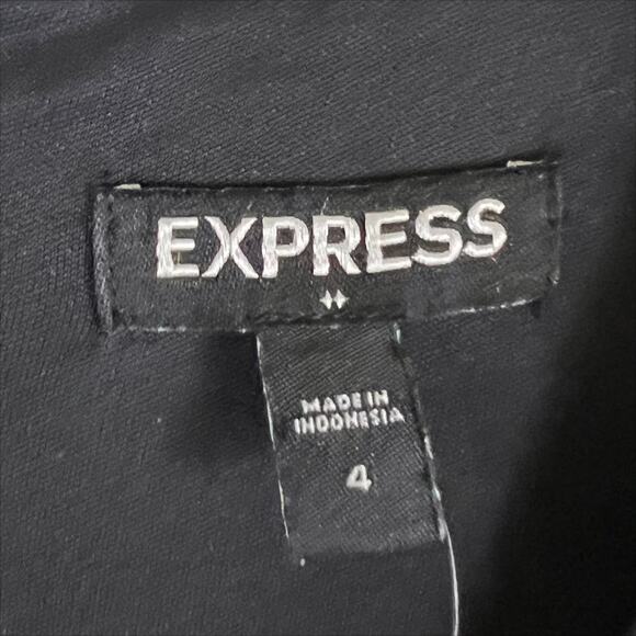 NWT Express Red and Black Sequin 3/4 Sleeve V-Neck Mini Dress Size 4 - Picture 6 of 7